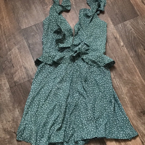 Flynn Skye Mimi Ruffle Mini Dress Polka Dot Print - Picture 8 of 8